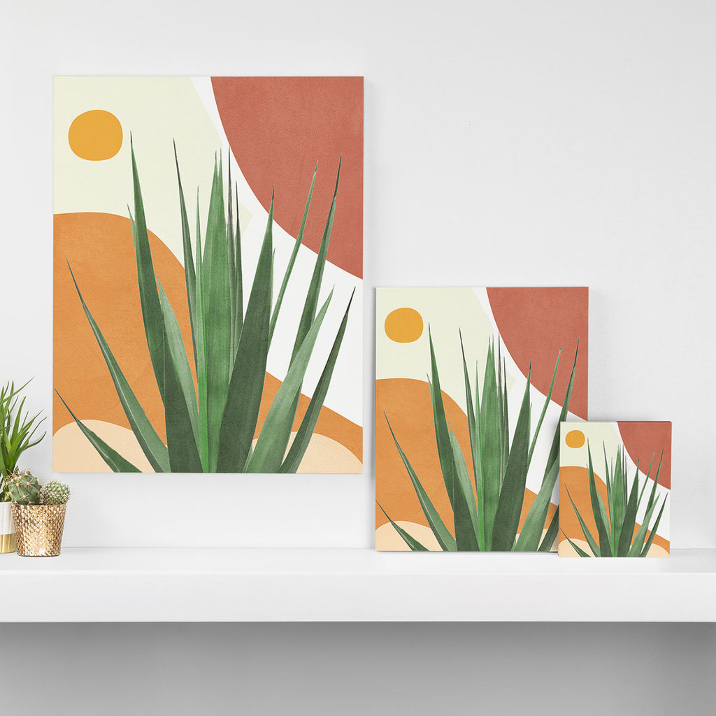 Abstract Agave Plant Canvas Print Gallery Image 3
