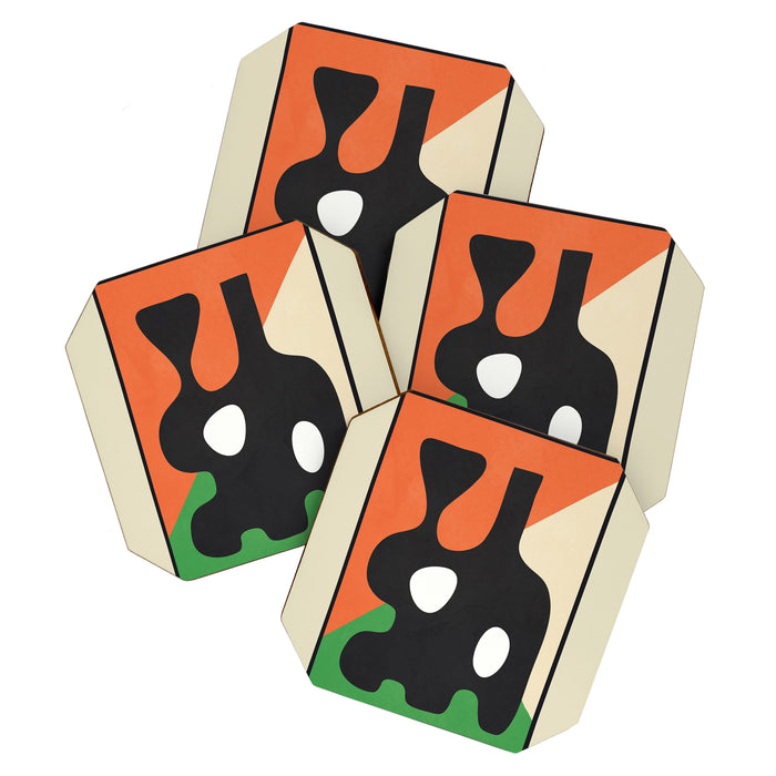 Abstract Art Vase 14 Coaster Gallery Image 1