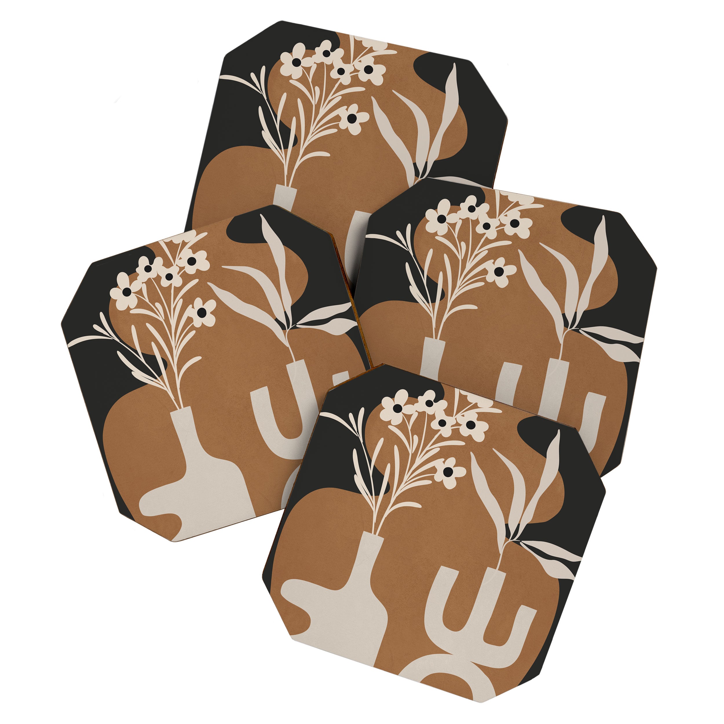 Abstract Blooms 1 Coaster Gallery Image 1