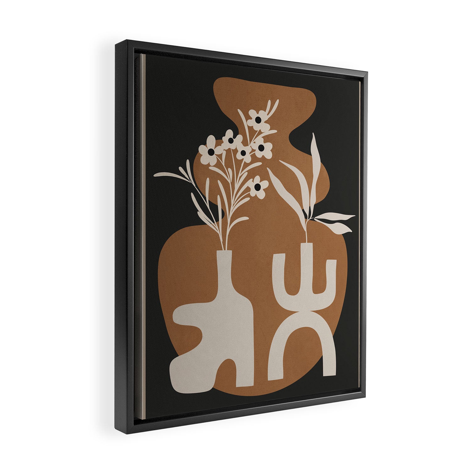 Abstract Blooms 1 Framed Canvas Print Gallery Image 2