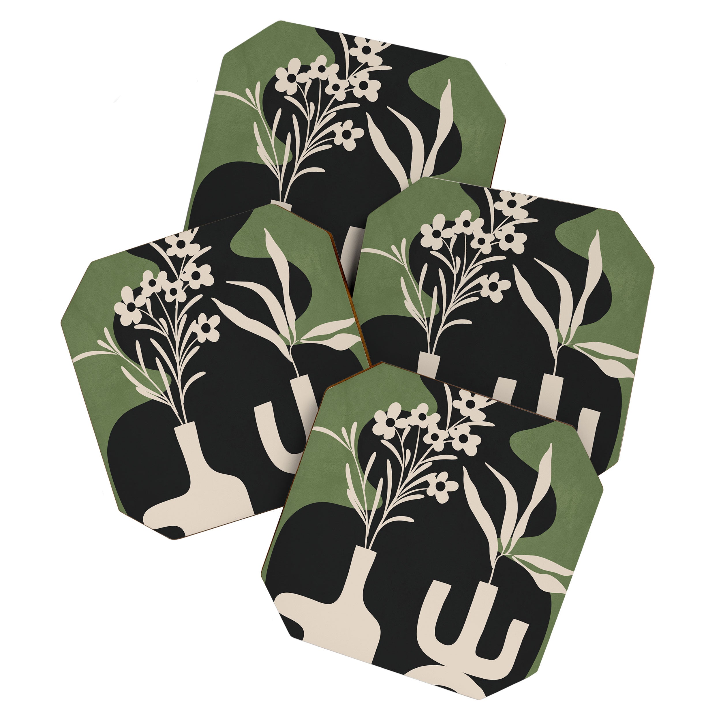 Abstract Blooms 3 Coaster Gallery Image 1
