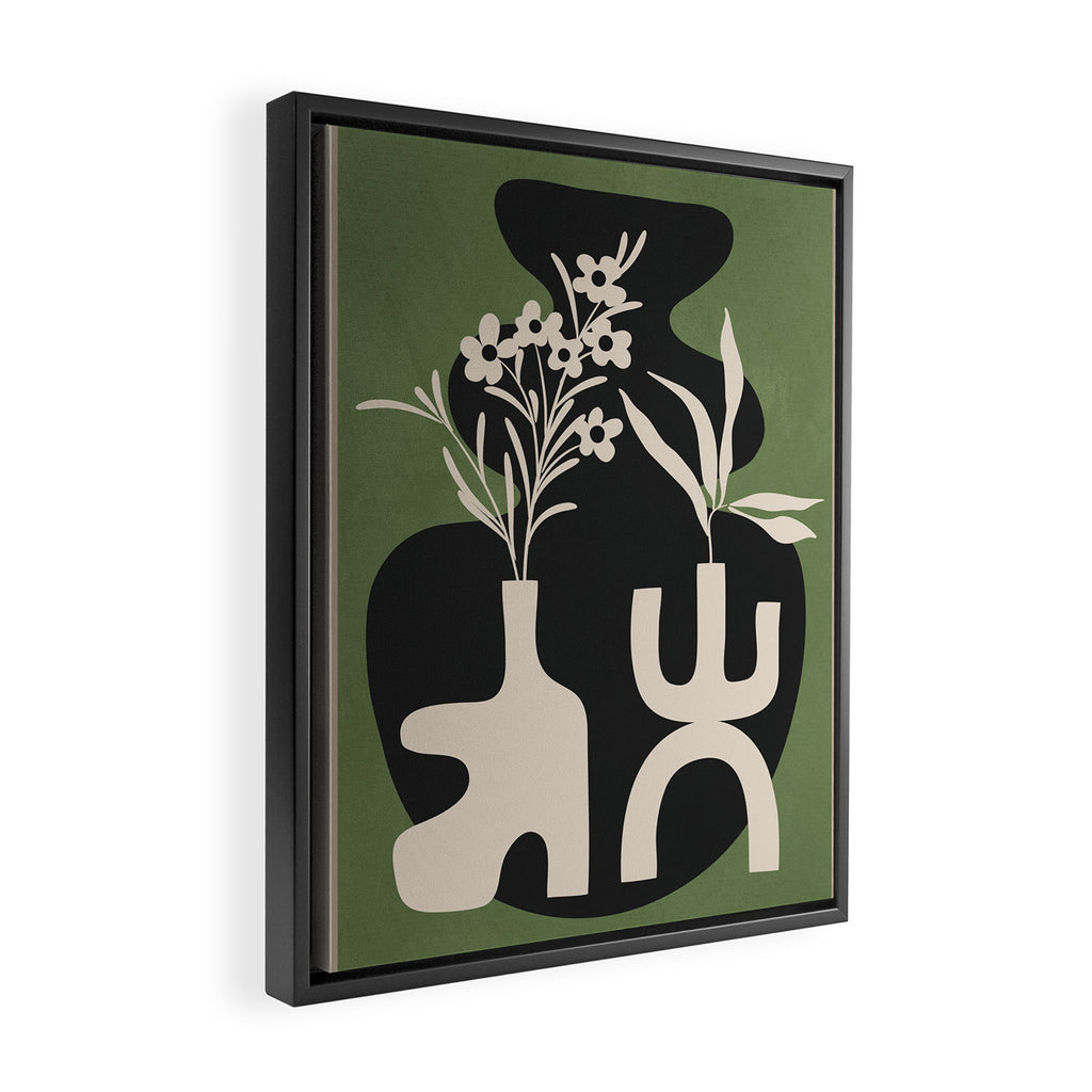 Abstract Blooms 3 Framed Canvas Print Gallery Image 2
