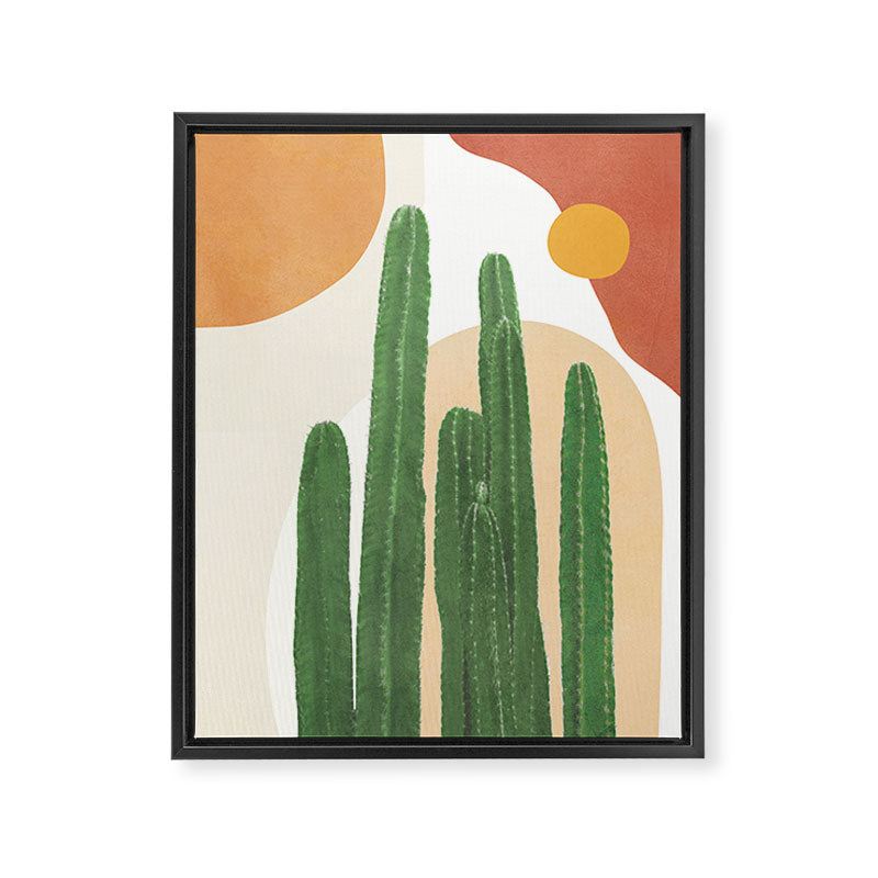 Abstract Cactus I Framed Canvas Print Gallery Image 6