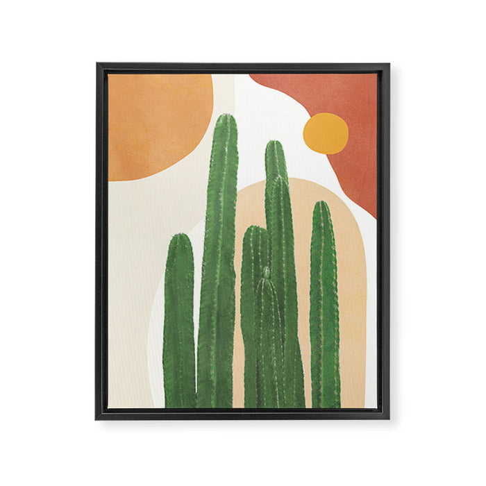 Abstract Cactus I Framed Canvas Print Gallery Image 1