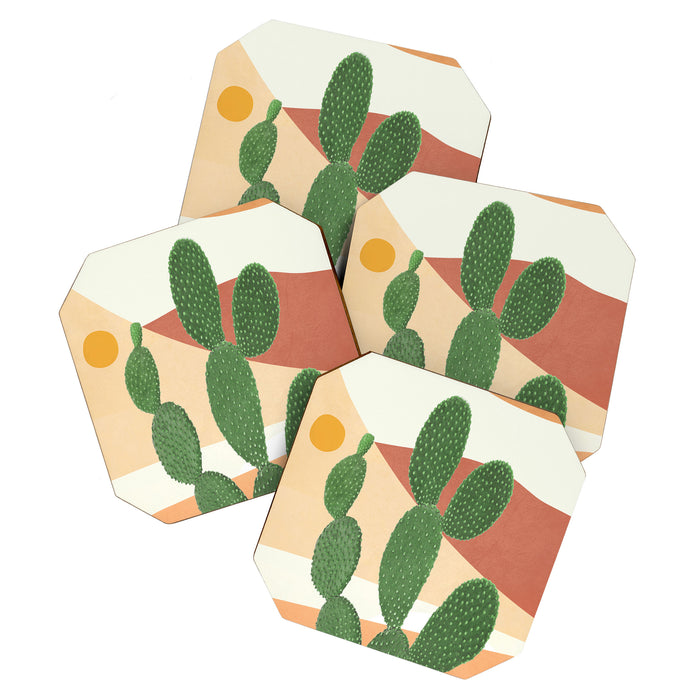 Abstract Cactus II Coaster Gallery Image 1