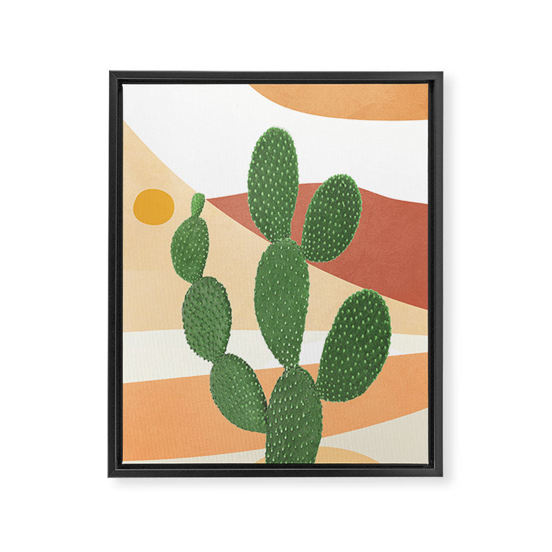 Abstract Cactus II Framed Canvas Print Gallery Image 6