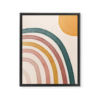 Abstract Colors of the Rainbow Framed Canvas Print Gallery Image 6