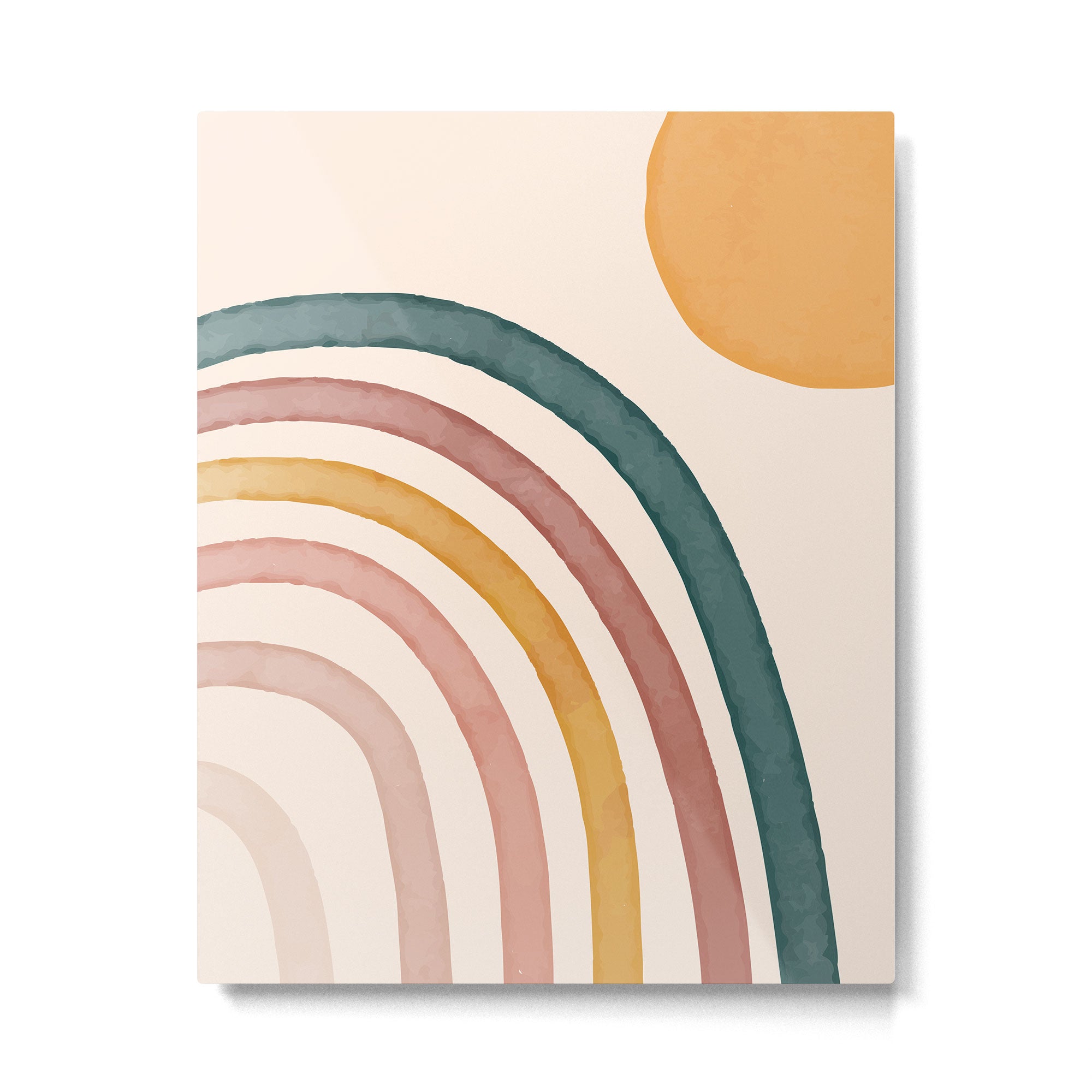 Abstract Colors of the Rainbow Metal Print Gallery Image 4