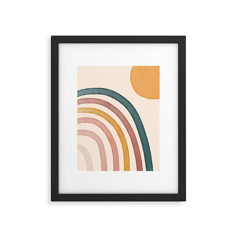 Abstract Colors of the Rainbow Framed Art Print Gallery Image 5