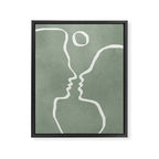 Abstract Couple Framed Canvas Print Gallery Image 6