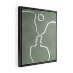 Abstract Couple Framed Canvas Print Gallery Image 2