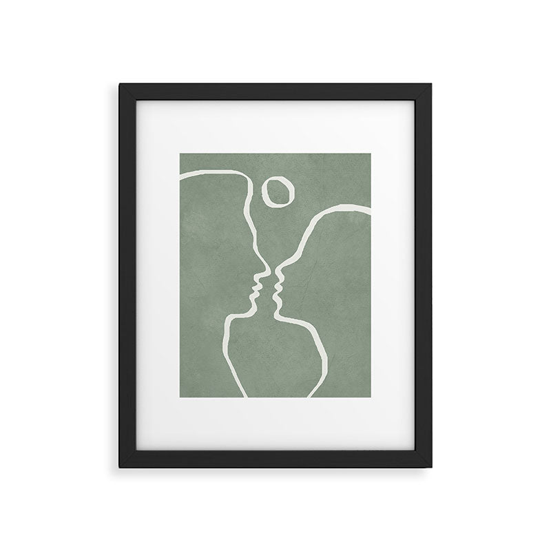 Abstract Couple Framed Art Print Gallery Image 5