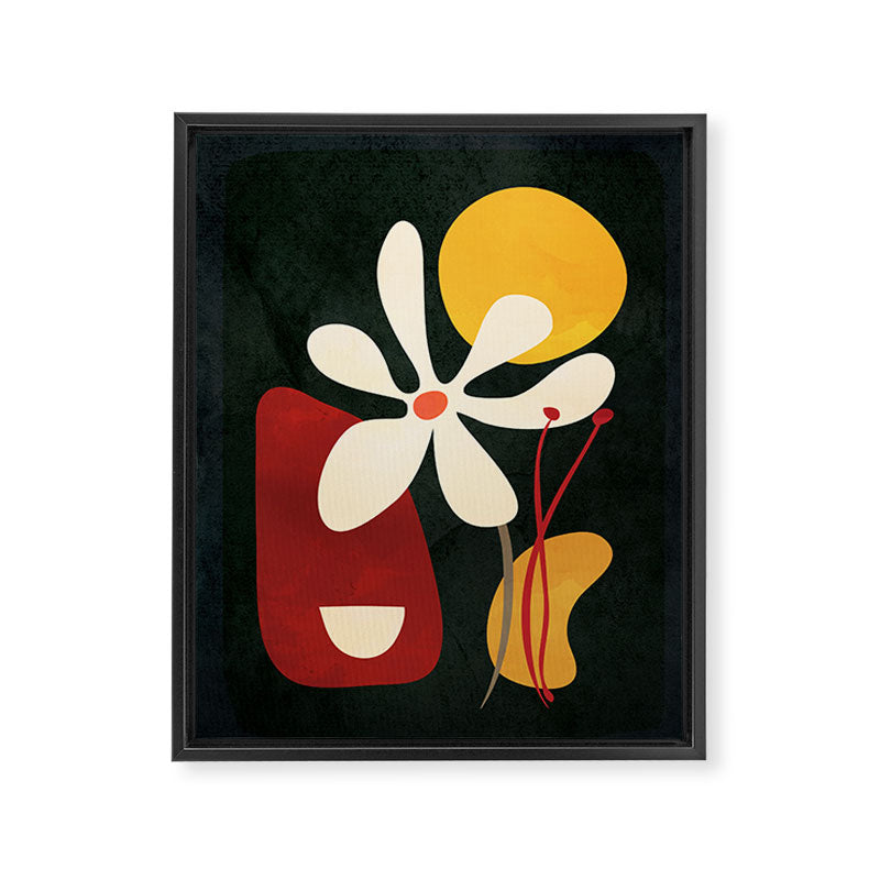 Abstract Daisy 01 Framed Canvas Print Gallery Image 6