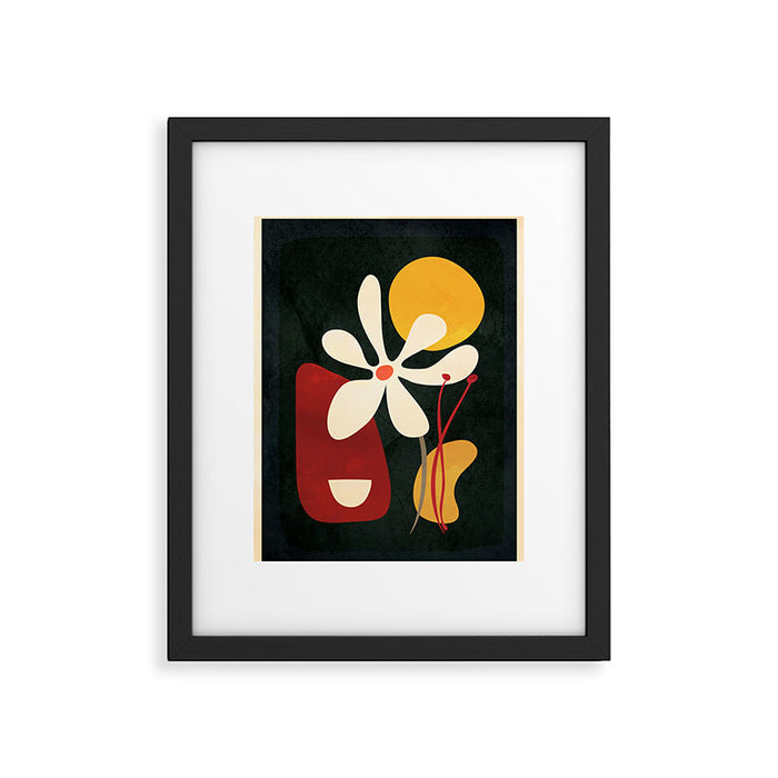 Abstract Daisy 01 Framed Art Print Gallery Image 1