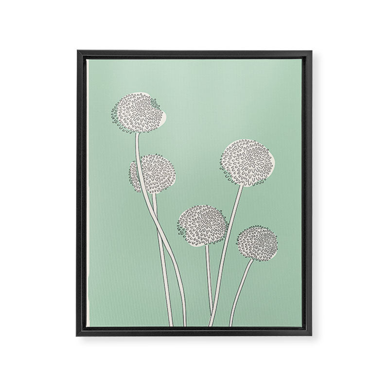 Abstract Dandelions Framed Canvas Print Gallery Image 6