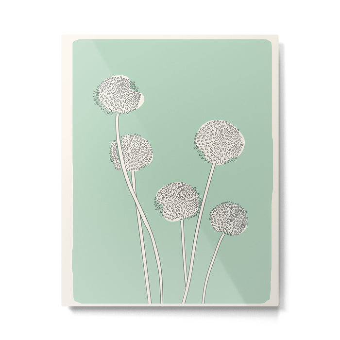 Abstract Dandelions Metal Print Gallery Image 1