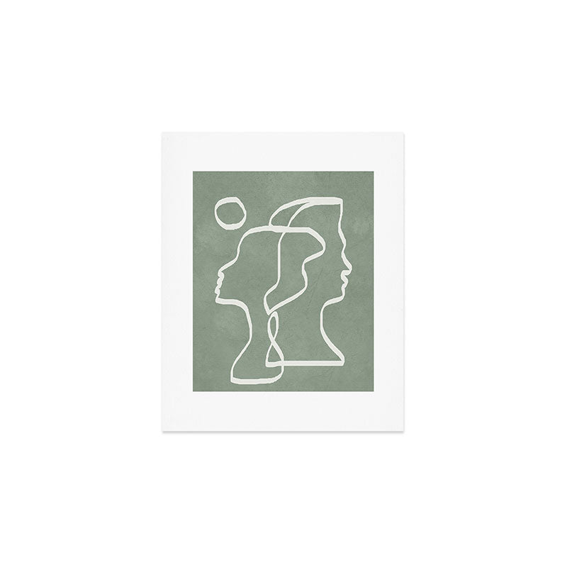 Abstract Faces Art Print Gallery Image 1