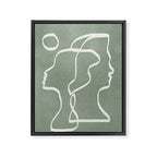Abstract Faces Framed Canvas Print Gallery Image 6