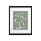 Abstract Faces Framed Art Print Gallery Image 5