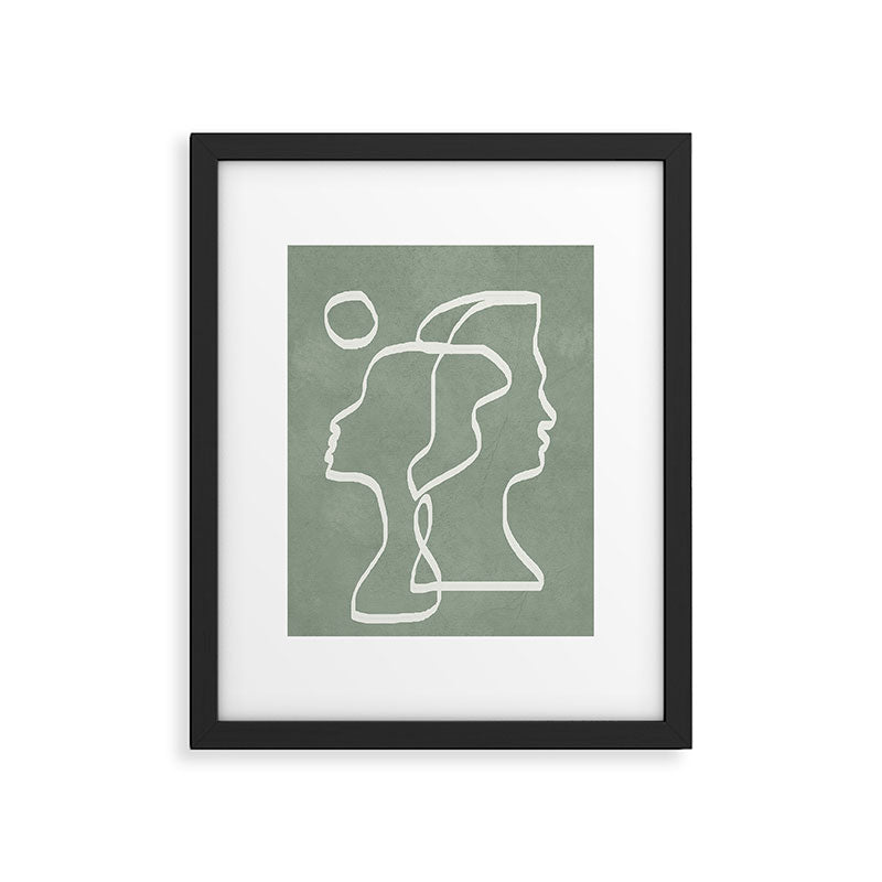 Abstract Faces Framed Art Print Gallery Image 5