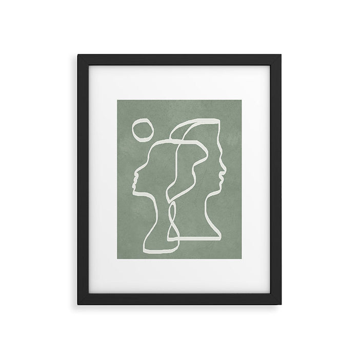 Abstract Faces Framed Art Print Gallery Image 1