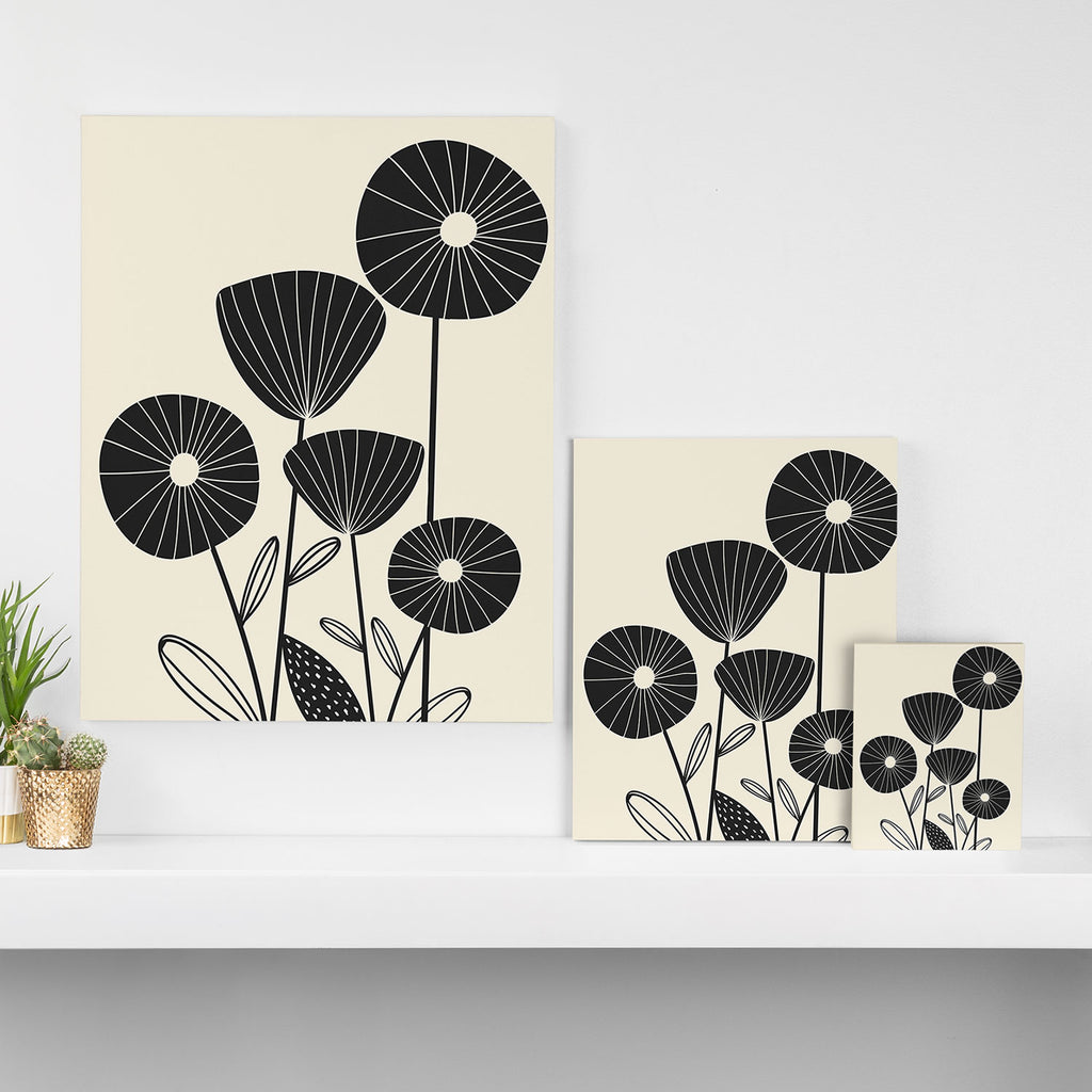 Abstract Flowers Canvas Print Gallery Image 3