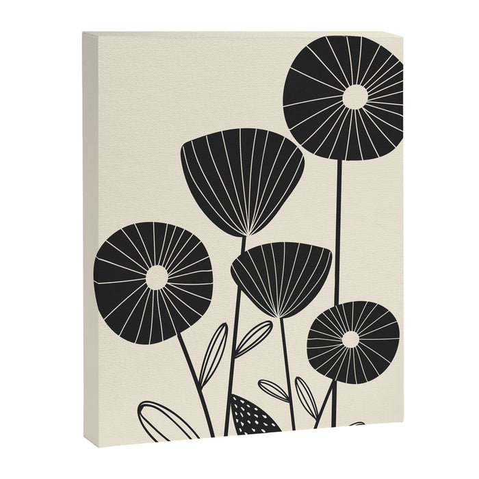 Abstract Flowers Canvas Print Gallery Image 1