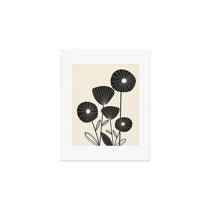 Abstract Flowers Art Print Gallery Image 1