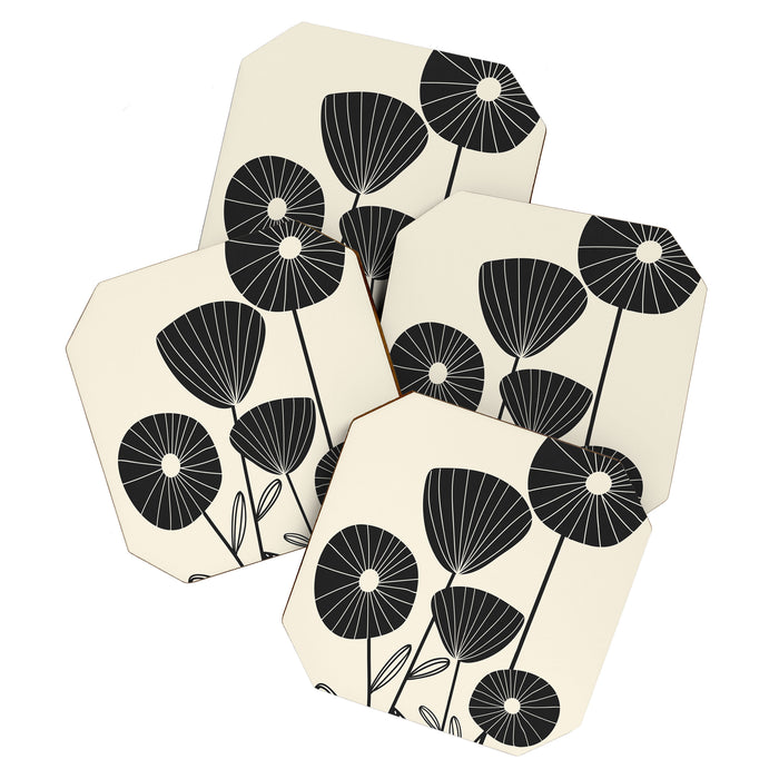 Abstract Flowers Coaster Gallery Image 1