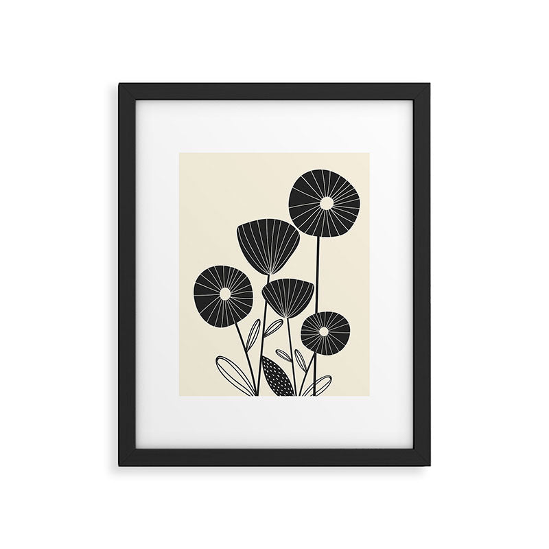Abstract Flowers Framed Art Print Gallery Image 5