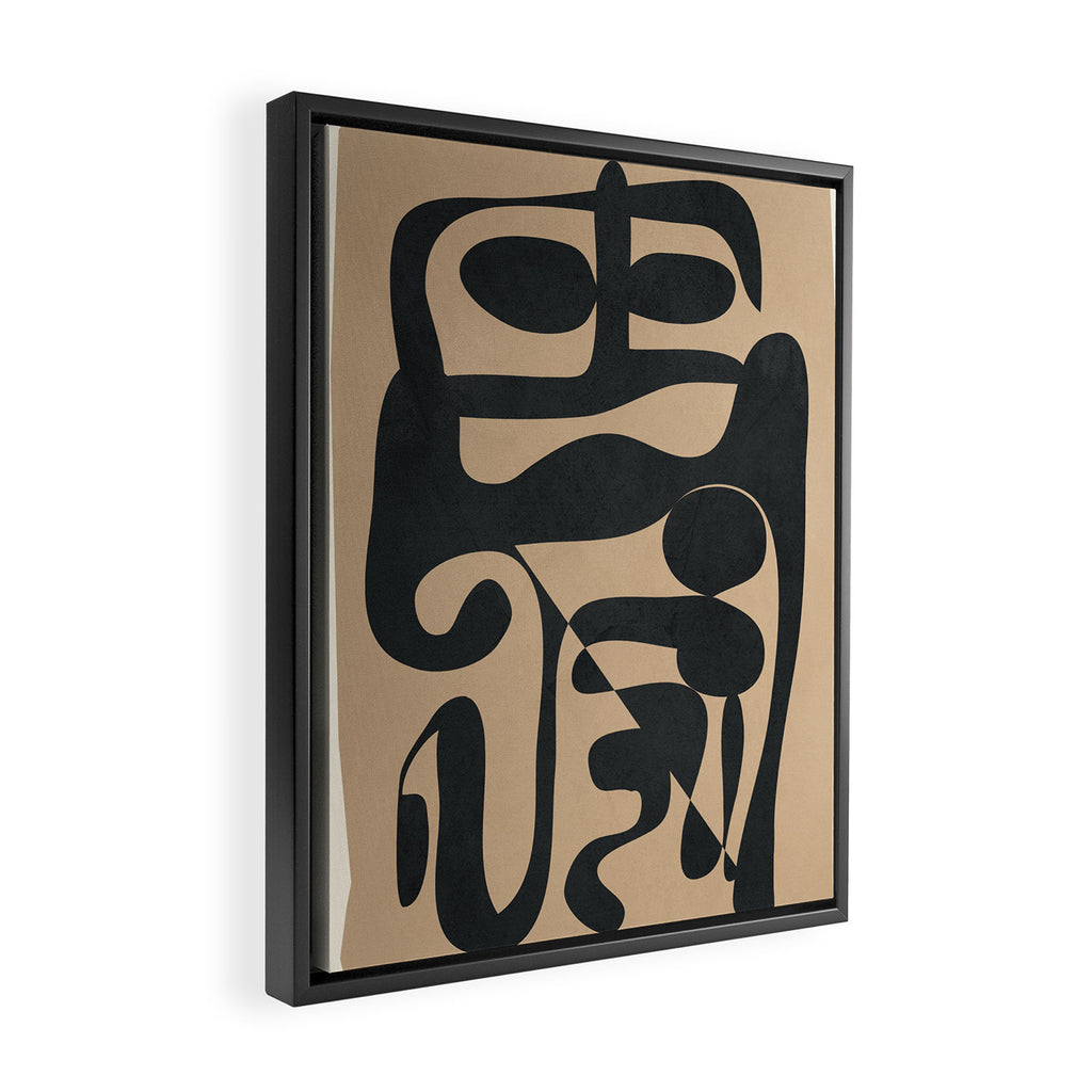 Abstract Ink 1 Framed Canvas Print Gallery Image 2