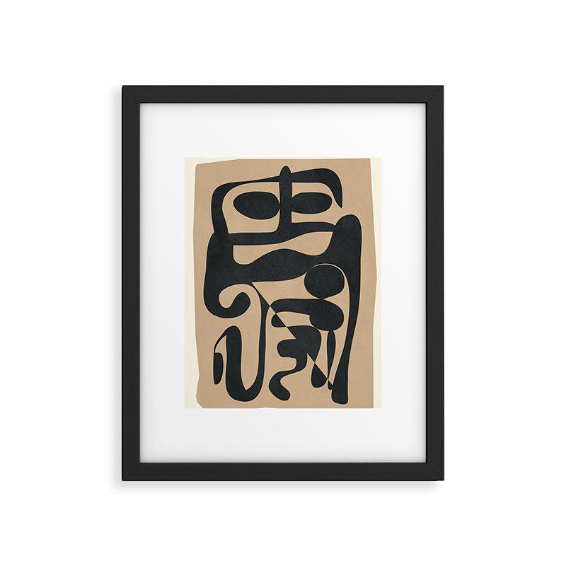 Abstract Ink 1 Framed Art Print Gallery Image 5