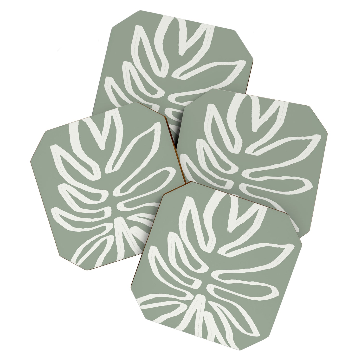Abstract Leaf Coaster Gallery Image 1