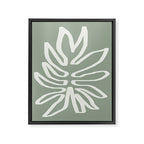 Abstract Leaf Framed Canvas Print Gallery Image 6
