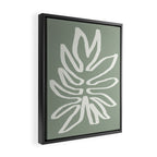 Abstract Leaf Framed Canvas Print Gallery Image 2