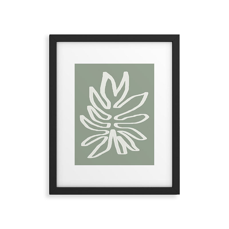 Abstract Leaf Framed Art Print Gallery Image 5