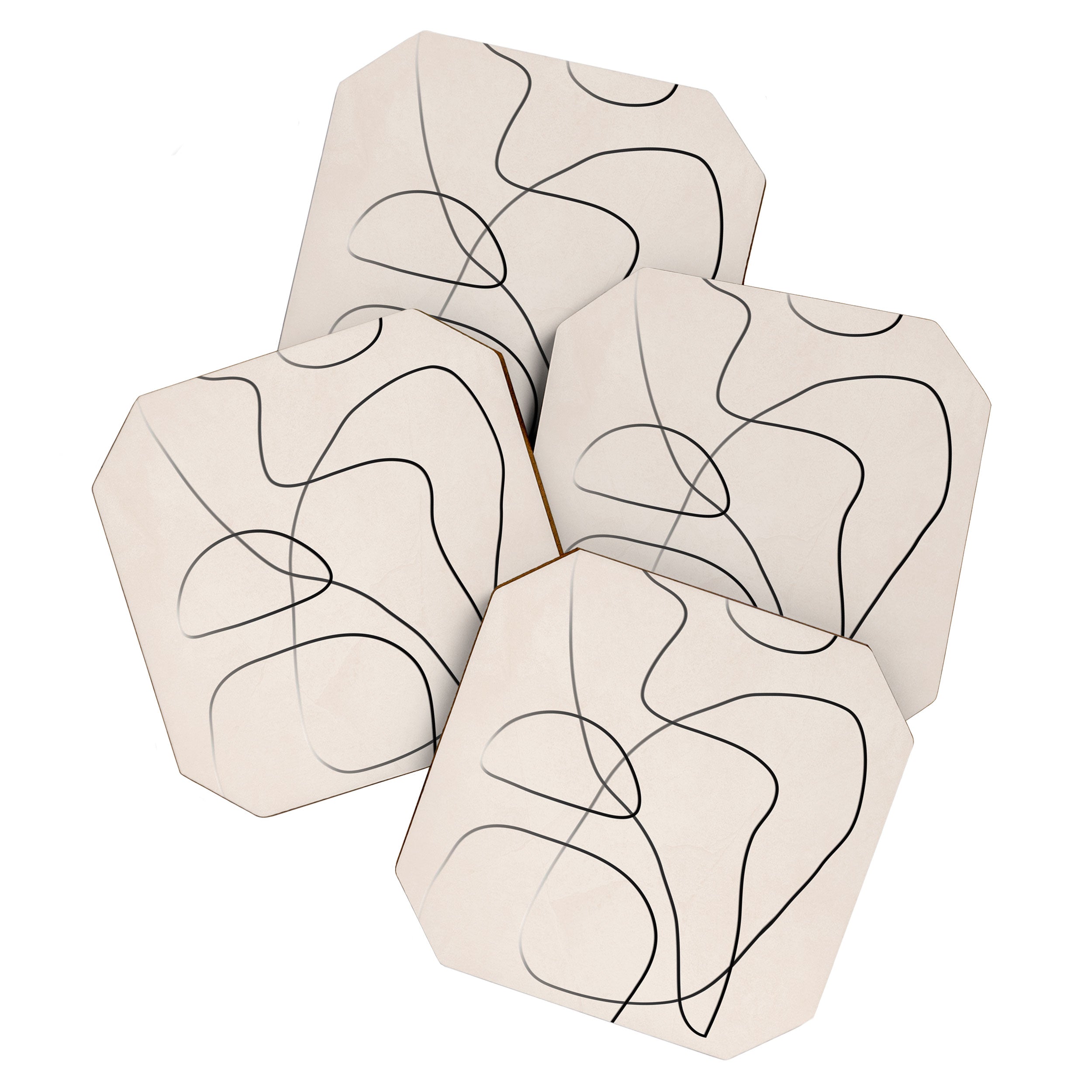 Abstract Line I Coaster Gallery Image 1
