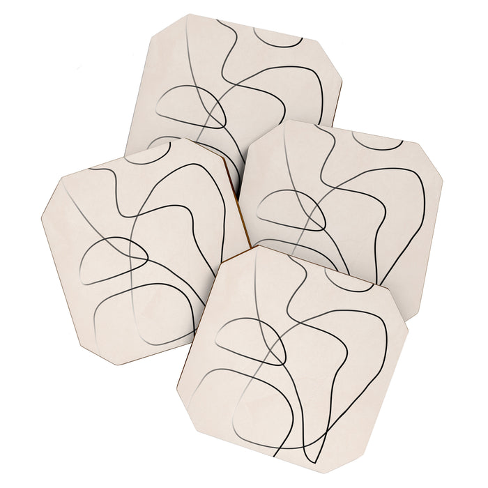 Abstract Line I Coaster Gallery Image 1