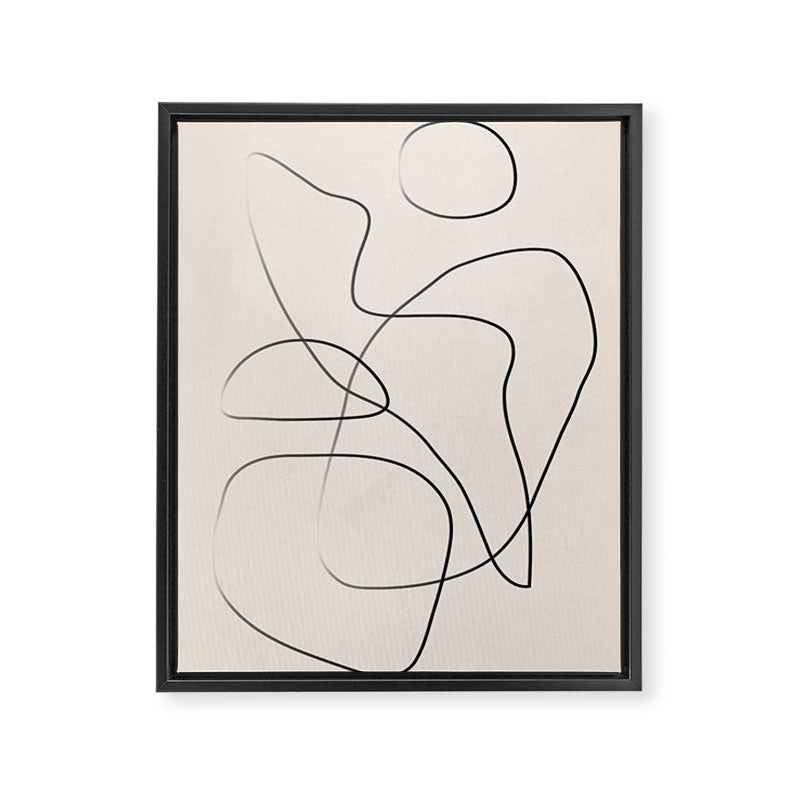 Abstract Line I Framed Canvas Print Gallery Image 6