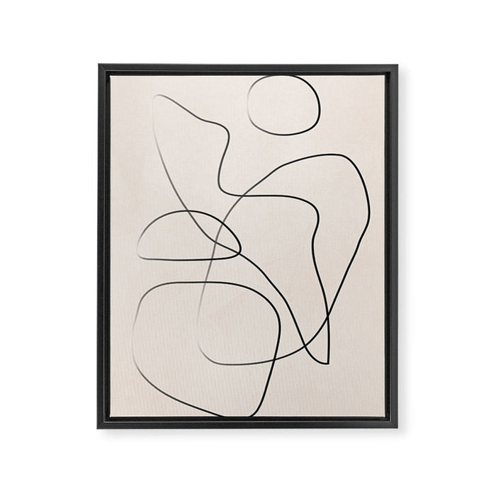 Abstract Line I Framed Canvas Print Gallery Image 1