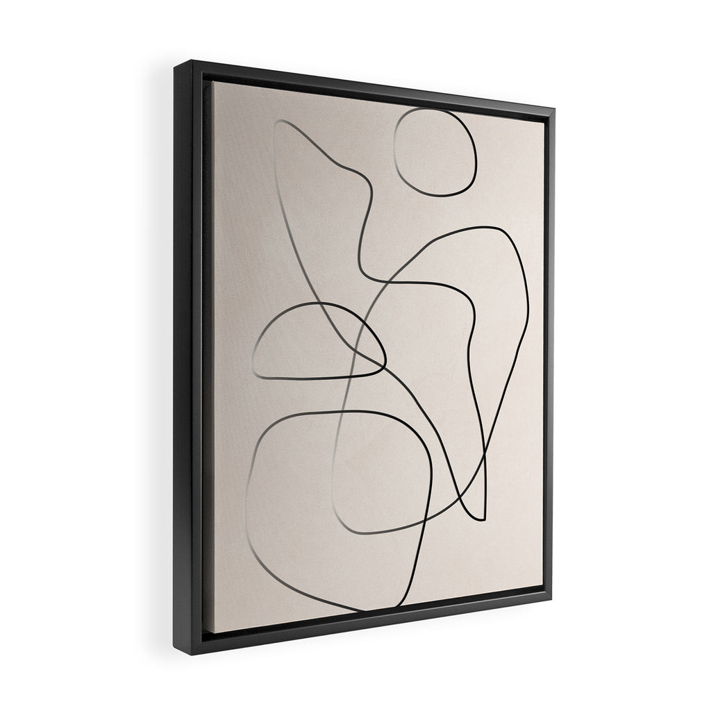 Abstract Line I Framed Canvas Print Gallery Image 2
