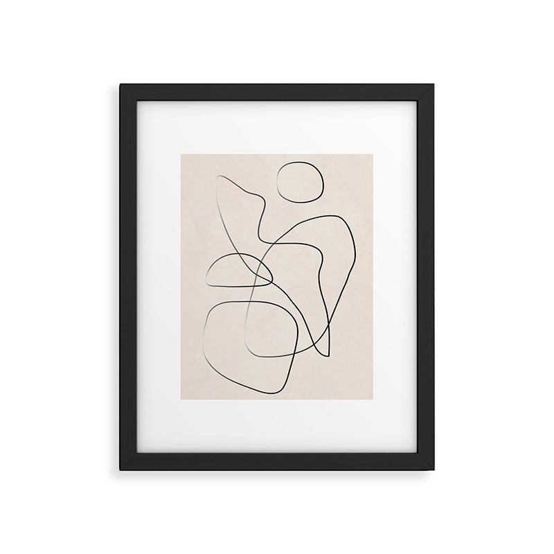 Abstract Line I Framed Art Print Gallery Image 4