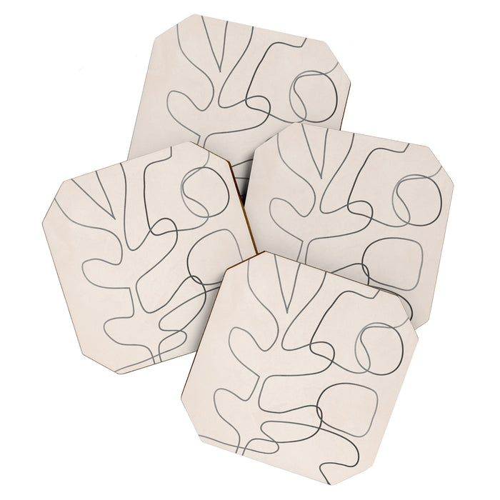 Abstract Line II Coaster Gallery Image 1