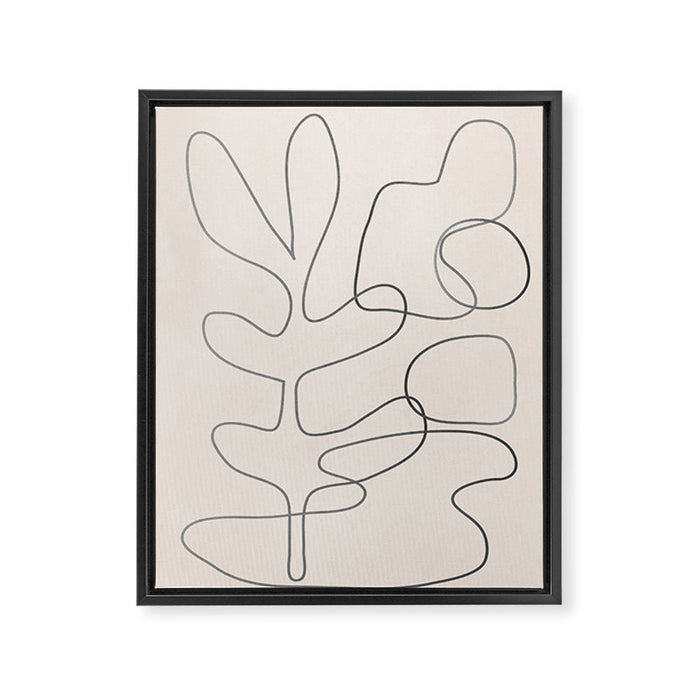 Abstract Line II Framed Canvas Print Gallery Image 1