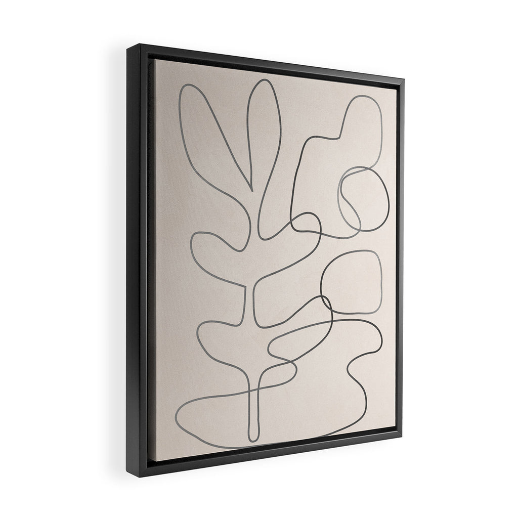 Abstract Line II Framed Canvas Print Gallery Image 2