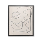 Abstract Line III Framed Canvas Print Gallery Image 6