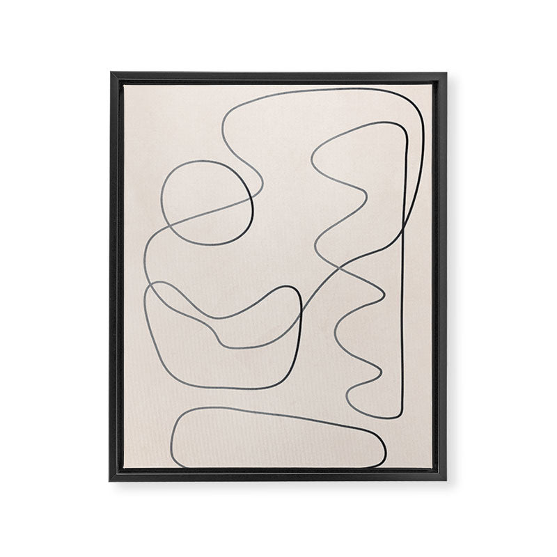 Abstract Line III Framed Canvas Print Gallery Image 6