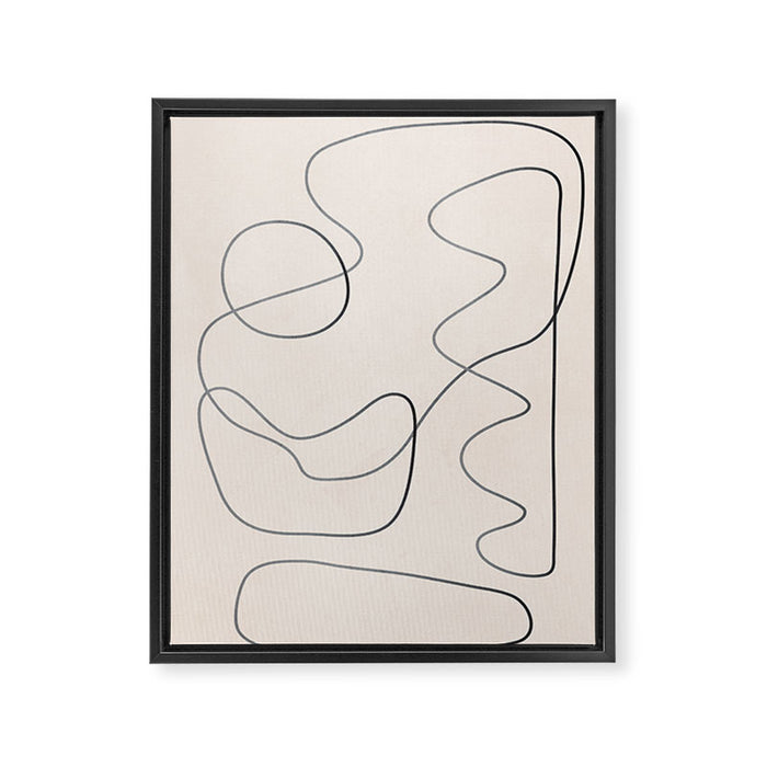 Abstract Line III Framed Canvas Print Gallery Image 1