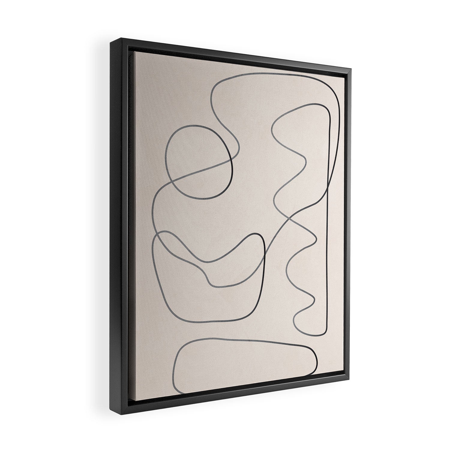 Abstract Line III Framed Canvas Print Gallery Image 2