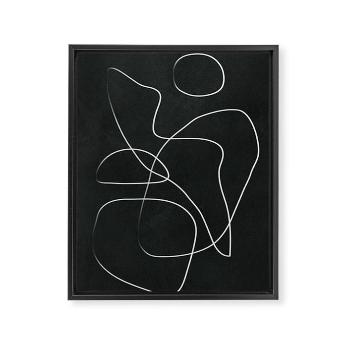 Abstract Line IV Framed Canvas Print Gallery Image 1